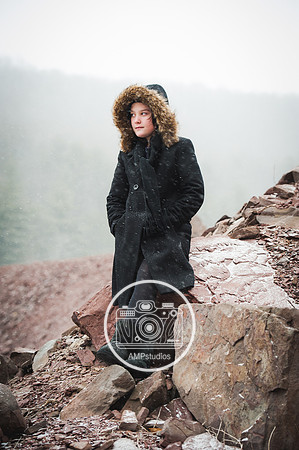 Child Portrait Session - Snow and Winter Photography
