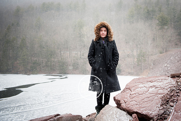Child Portrait Session - Snow and Winter Photography