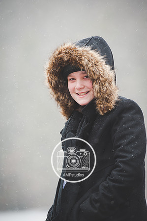 Child Portrait Session - Snow and Winter Photography