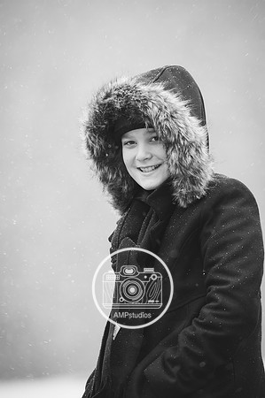 Child Portrait Session - Snow and Winter Photography