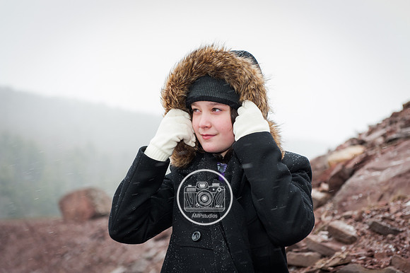Child Portrait Session - Snow and Winter Photography