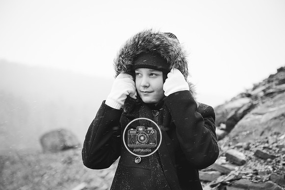 Child Portrait Session - Snow and Winter Photography
