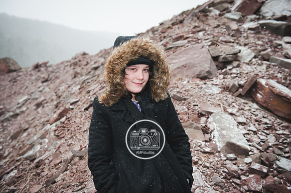 Child Portrait Session - Snow and Winter Photography