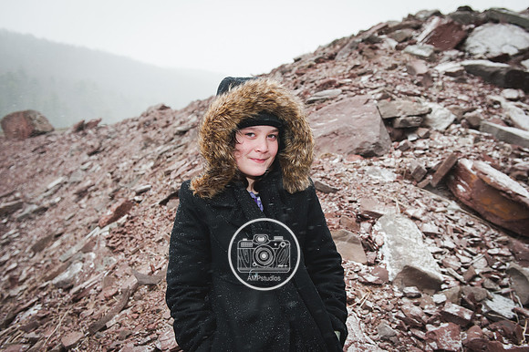 Child Portrait Session - Snow and Winter Photography