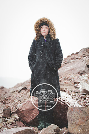 Child Portrait Session - Snow and Winter Photography
