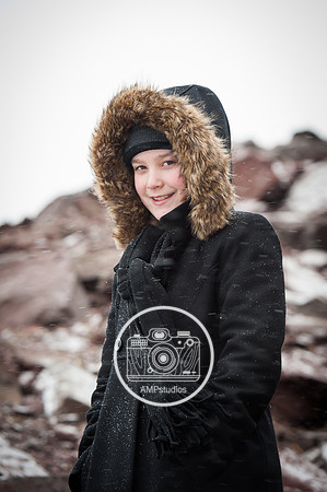 Child Portrait Session - Snow and Winter Photography