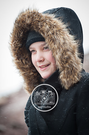 Child Portrait Session - Snow and Winter Photography