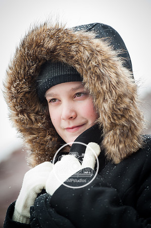 Child Portrait Session - Snow and Winter Photography