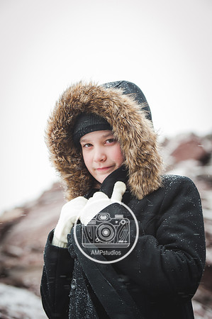 Child Portrait Session - Snow and Winter Photography
