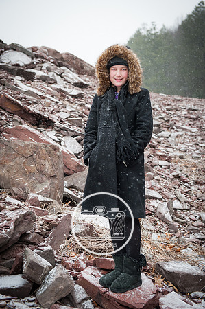 Child Portrait Session - Snow and Winter Photography