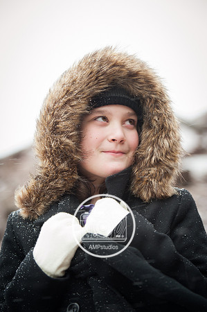 Child Portrait Session - Snow and Winter Photography