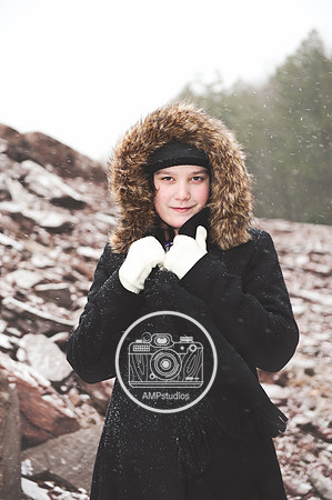 Child Portrait Session - Snow and Winter Photography